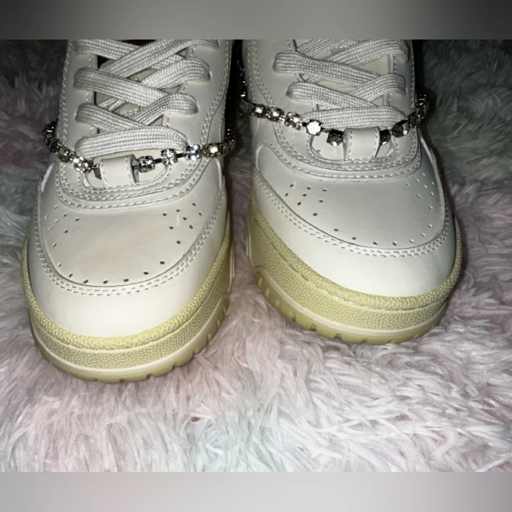 New Gucci Re-Web Crystal Chain Sneakers Size 38 - Picture 8 of 14
